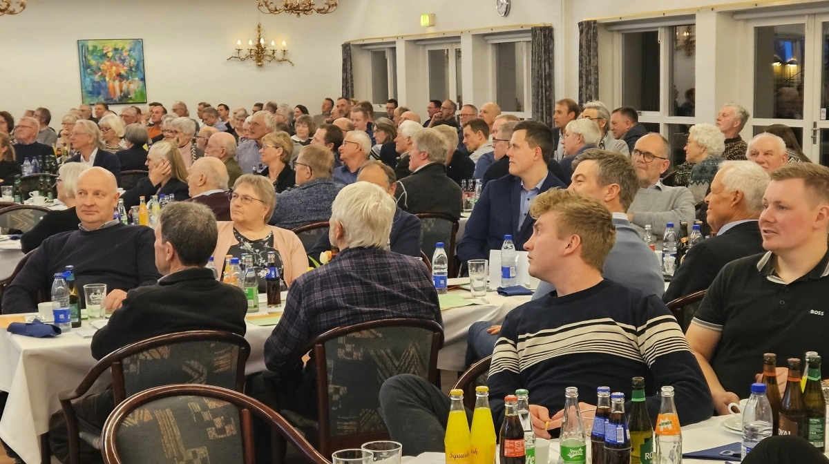 140 tilmeldte havde fundet vej til årets generalforsamling i Landboforeningen Odder-Skanderborg, der traditionen tro blev holdt på Odder Parkhotel. Foto: John Ankersen