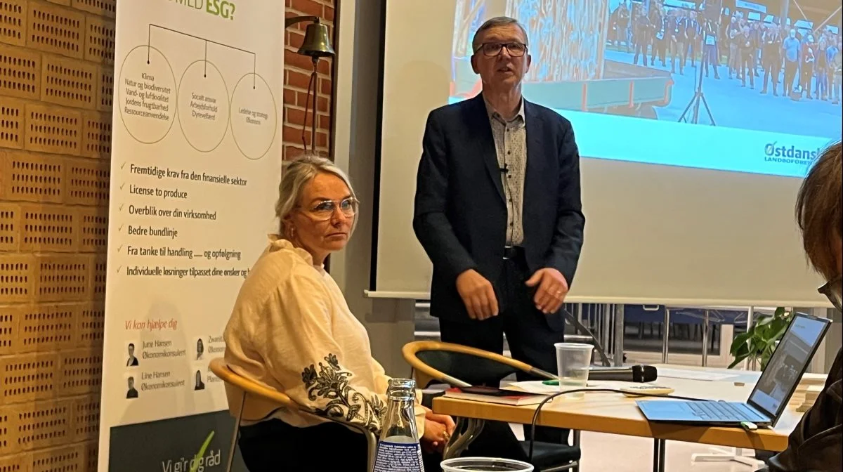 Mette Engel og Henrik Nordgaard Hansen, henholdsvis direktør og formand for Østdansk Landboforening, kan se tilbage på et godt år for foreningen. Foto: Jesper Hallgren  