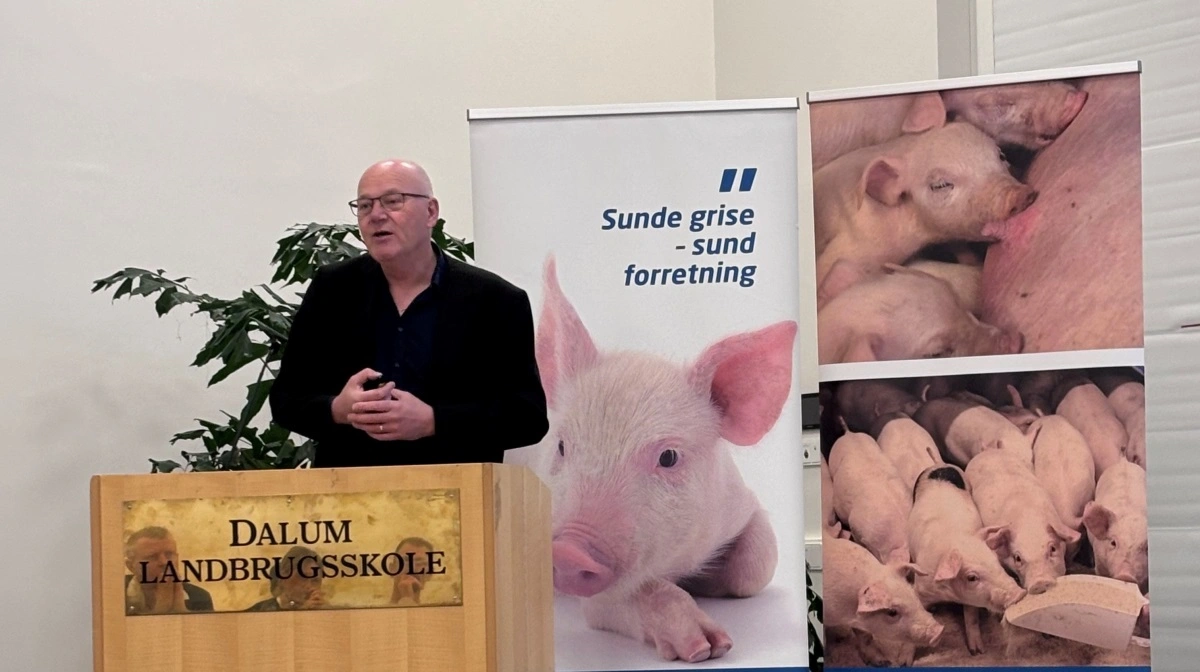 Gunner Sørensen, chefkonsulent hos Seges Innovation, var forleden blandt indlægsholderne, da Porcus-gruppen »Fokus 35 Vital« havde møde. Foto: Porcus