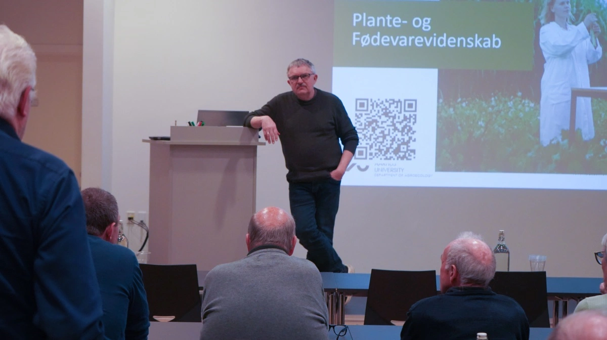 Professor Jørgen E. Olesen, Aarhus Universitet, kom rundt om treparten i forbindelse med sit foredrag. Pressefoto