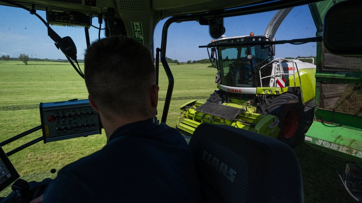 Under snitningen skal der være sammenspil mellem traktor, vogn og finsnitter.