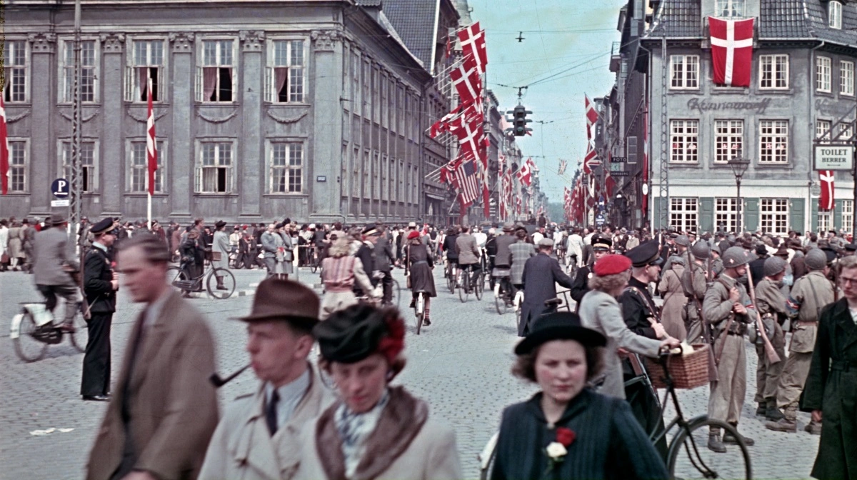 Bredgade i befrielsesdagene. Fotos: Frihedsmuseet