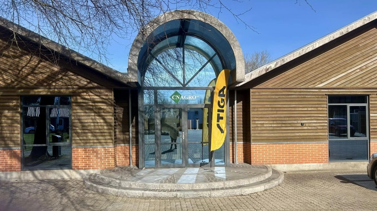 CN Agro bød velkommen på den nye adresse i Frøslev på Mors. Foto: CN Agro