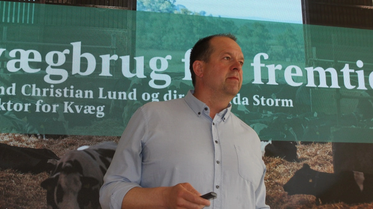 Christian Lund, formand for L&F Oksekød, opfordrer til at slagte flere dyr i Danmark af hensyn til dyrevelfærd og klima. Arkivfoto: Line Brusgaard