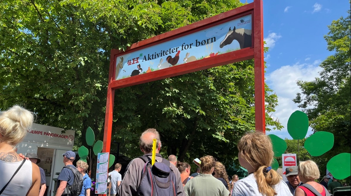 4H har som altid sit eget område på Dyrskuepladsen i Roskilde. Foto: Jesper Hallgren