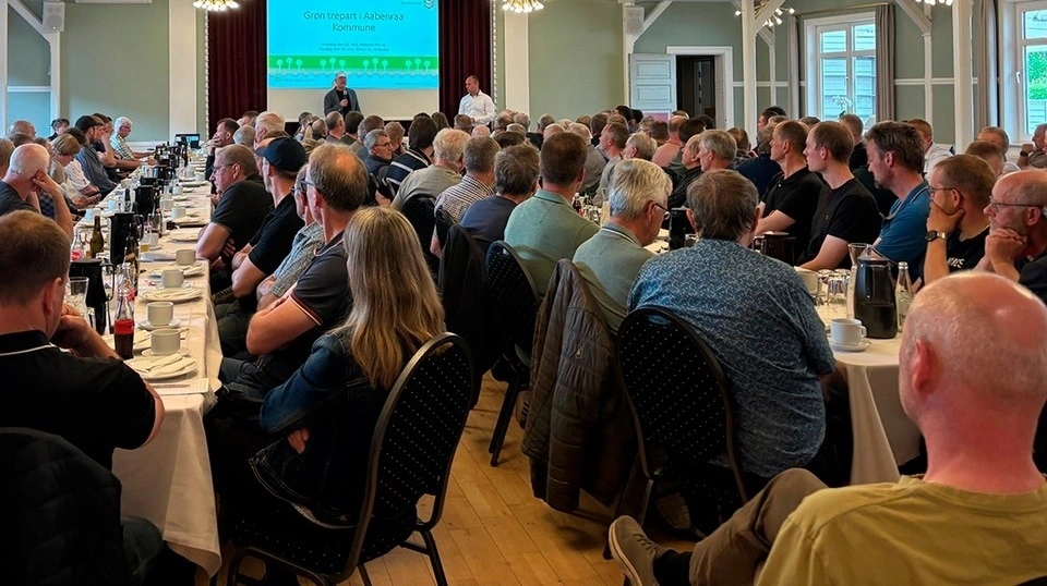 Lodsejermøder om grøn trepart i Aabenraa Kommune trak fulde huse. Foto: Aabenraa Kommune