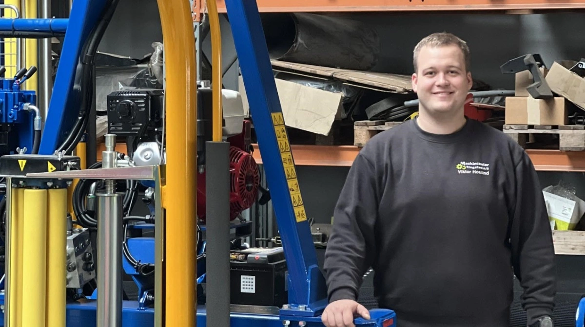 Viktor Houlind fra MCR Maskincenter Ringsted har netop besøgt Göweils fabrik i Østrig og fremhæver især den samlede egenproduktion som en styrke. - Det skaber ejerskab og man kan mærke det i det færdige produkt, siger han.