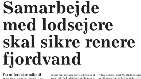 Knud Jeppesen reagerer blandt andet på en nyhed om Vejle Fjord i Effektivt Landbrug den 7. juni. 