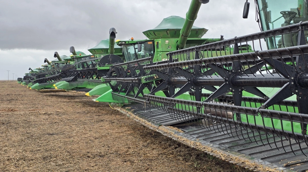 John Deere-høstkaravane i Brasilien. Foto: Jørgen P. Jensen