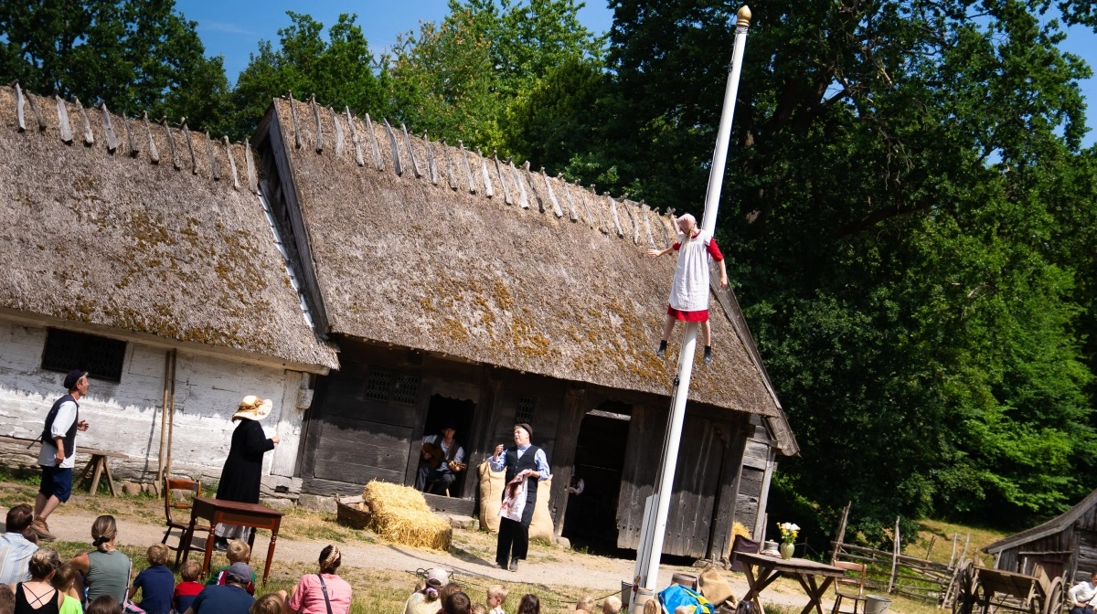 Skarnsknægten Emil fra Lønneberg kommer til Frilandsmuseet fra den 28. juni til 13. juli. Fotos: Frilandsmuseet