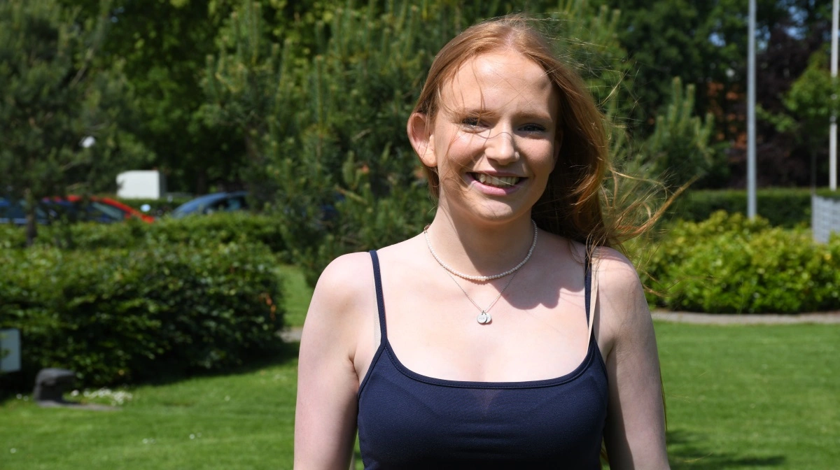Sara Carmen Winther har valgt at tage på landbrugsskole, da hun på sigt gerne vil læse til dyrlæge.
