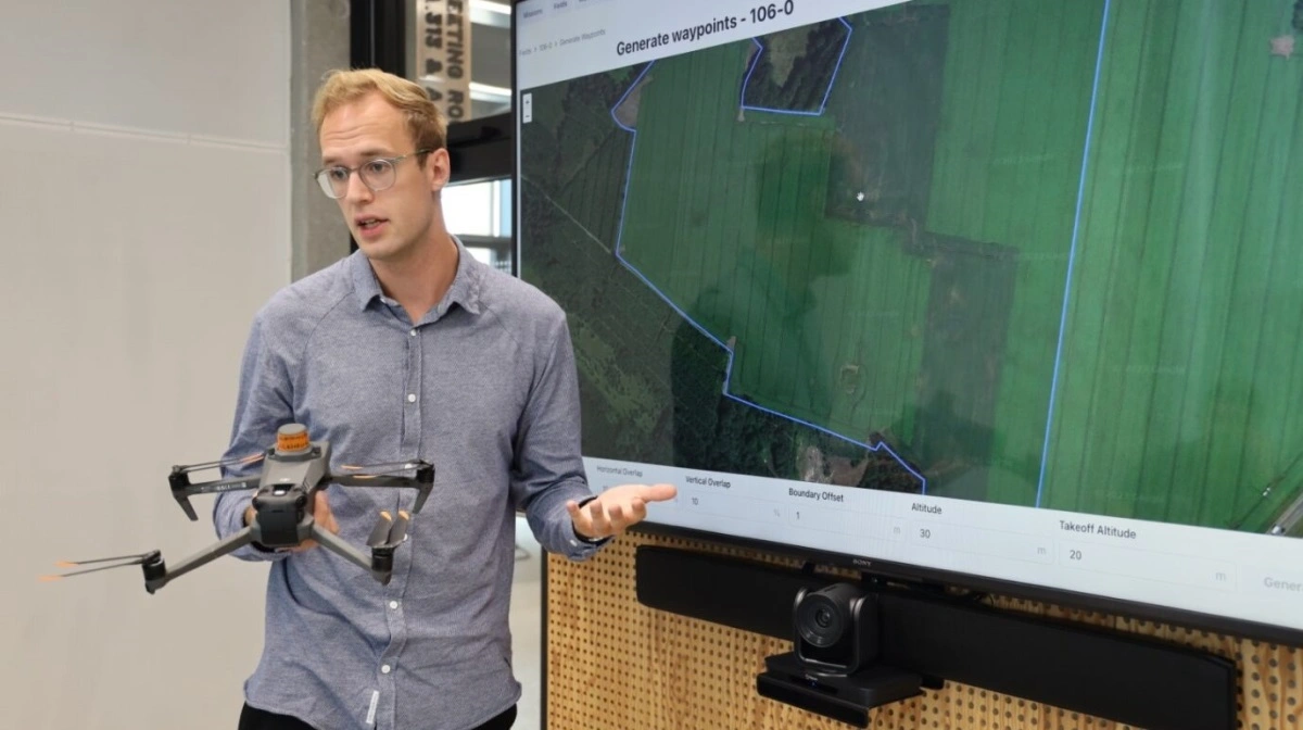 Nu kan man se sine dronebilleder fra CropUp direkte i CropManager. Noget der længe har været efterspurgt, siger Albert Sonne Olesen fra Akson Robotics. Arkivfoto: Tenna Bang