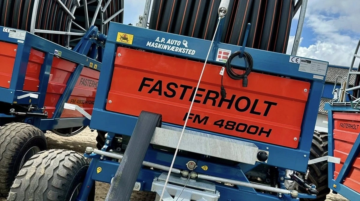 A.P. Auto og Maskinværksted har været Fasterholt-forhandler i over 20 år, og det er hos dem, maskine nummer 11.111 lander, når den er færdig på Landsskuet. Pressefoto