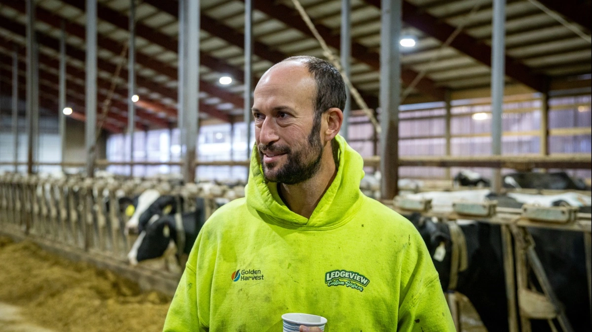 Travis Speirs er medejer af Shiloh Dairy, der dagligt producerer over 97.000 kg mælk. Fotos: Victor Juul Grønbæk