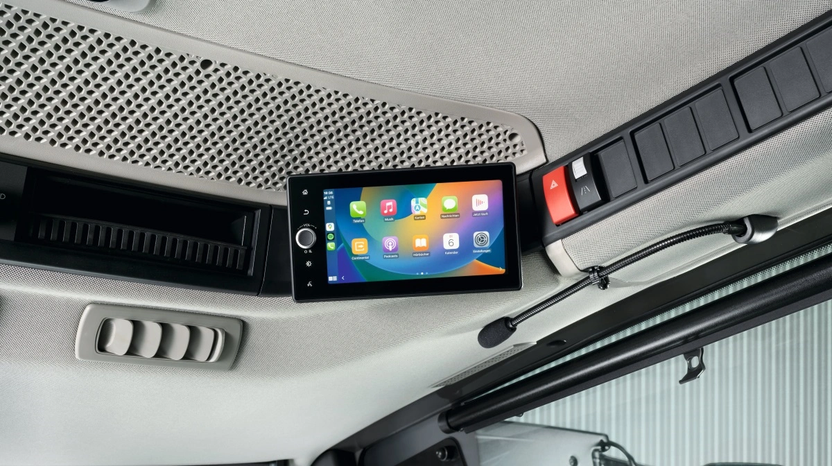 Der er øget fokus på førerkomfort i de nye Lexion og Trion-mejetærskere fra Claas. Blandt andet med integreret Apple CarPlay.