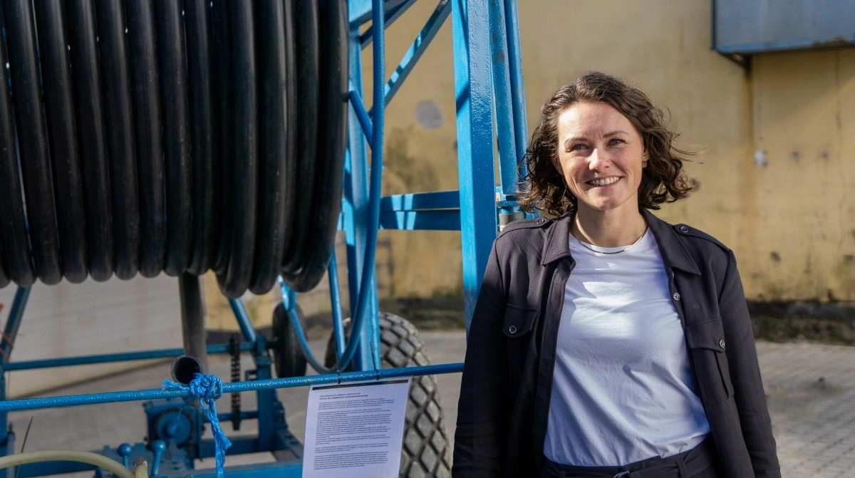 Adm. direktør i Fasterholt Maskinfabrik, Rikke Kjær Aslak, kalder det specielt at producere vandingsmaskine nummer 11.111 samme år som virksomheden fejrer 50-års jubilæum for den førte selvkørende vandingsmaskine. Arkivfoto: Søren Nørgaard Jensen