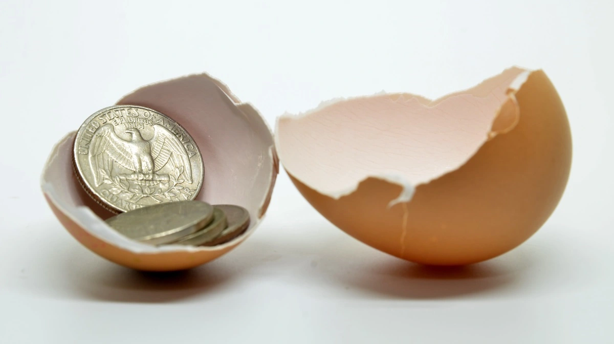 I en periode måtte amerikanske forbrugere betale over 8,5 dollars eller over 60 danske kroner for en bakke med 12 æg. Foto: Colurbox