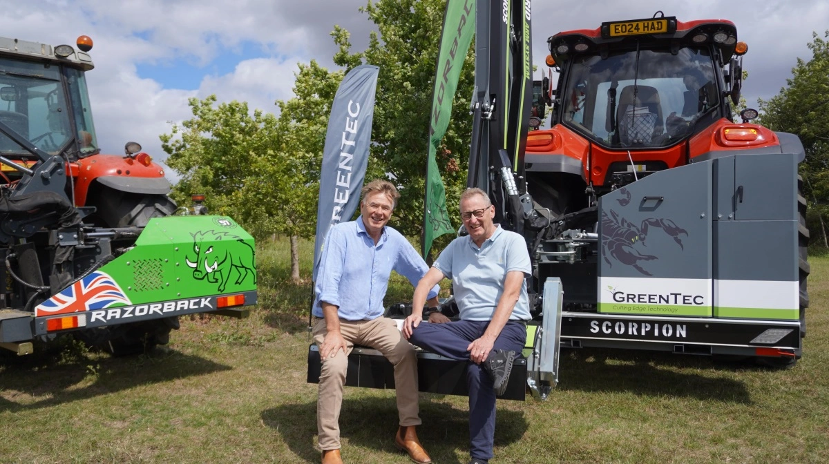 Fra venstre: Martin Lole fra Razorback og John Christensen fra GreenTec