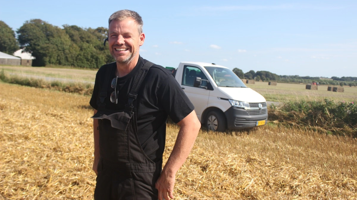 Entreprenør og maskinstationsejer Jakob Holm, Lintrup, driver markarbejdet for svineproducent Søren Michaelsen i Rødding i Sønderjylland.