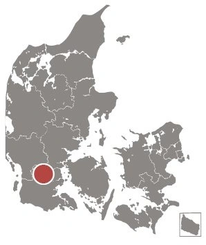 Der blev høstet ved Rødding, Sønderjylland.