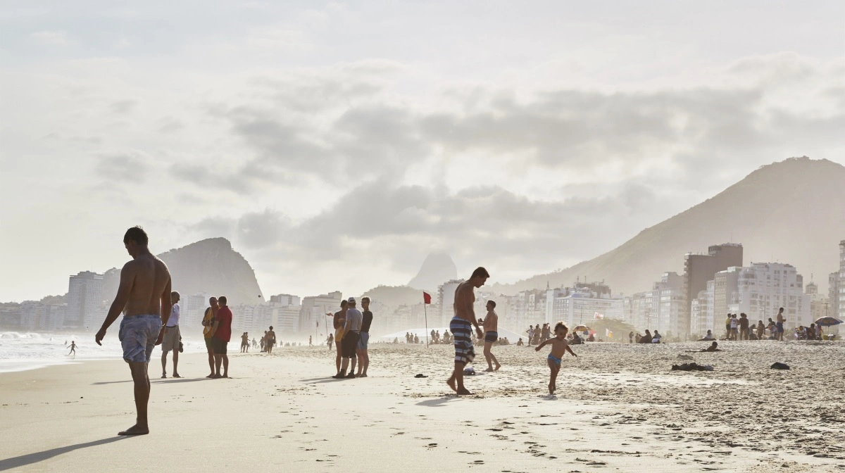 Copa Cabana stranden er meget berømt, og på studieturen bor vi ved den i tre nætter.