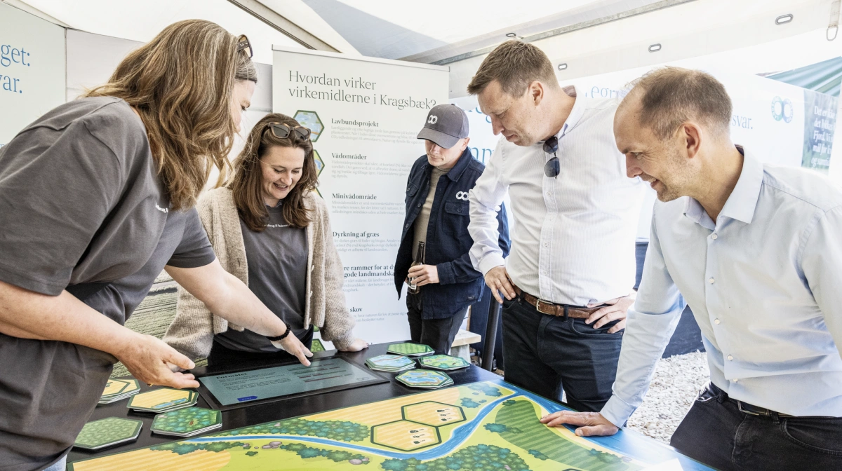Landbrug & Fødevarer har udviklet en simulator, hvor man i et område selv kan prøve at omdanne f.eks. marker til skov. Foto: Velas