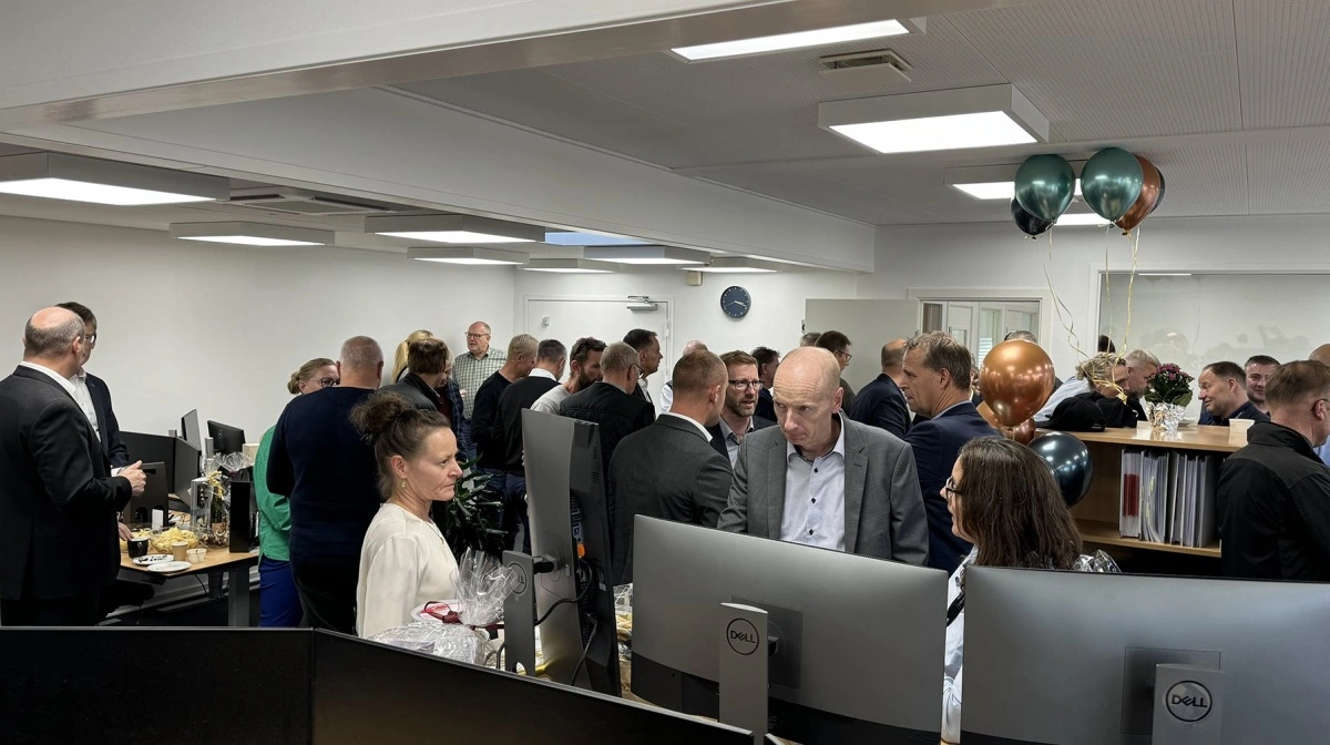 Fra åbningen af Spiras' nye kontor. 1. september fyldte Odensekontoret fem år. Foto: Spiras
