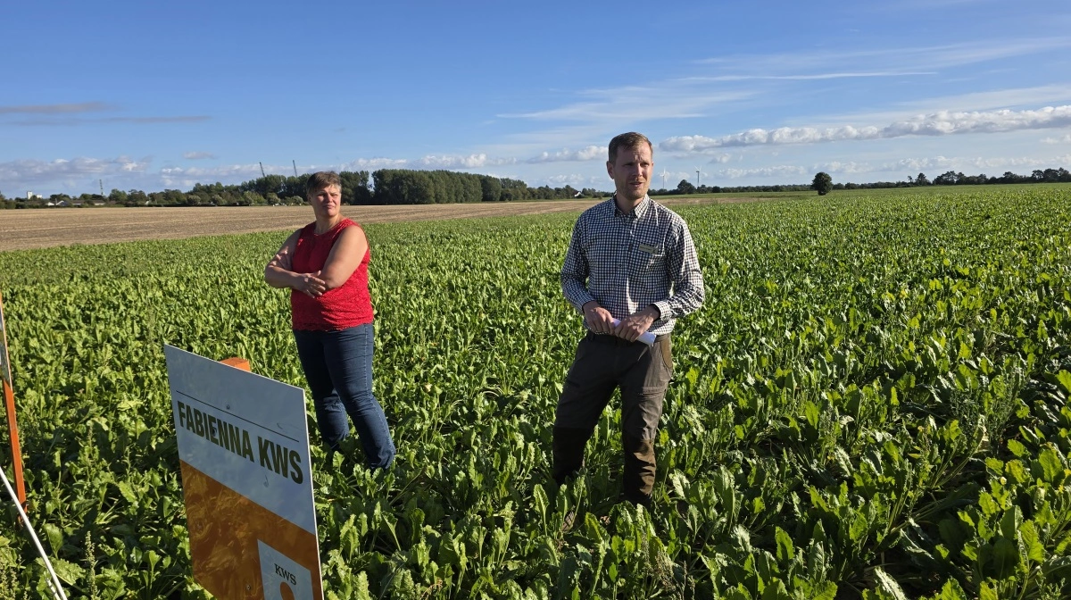 Søren Schmidt og Annemette Hansen fra KWS orienterede om sorter og direkte salg af roefrø og udsæd fra KWS til dyrkerne.