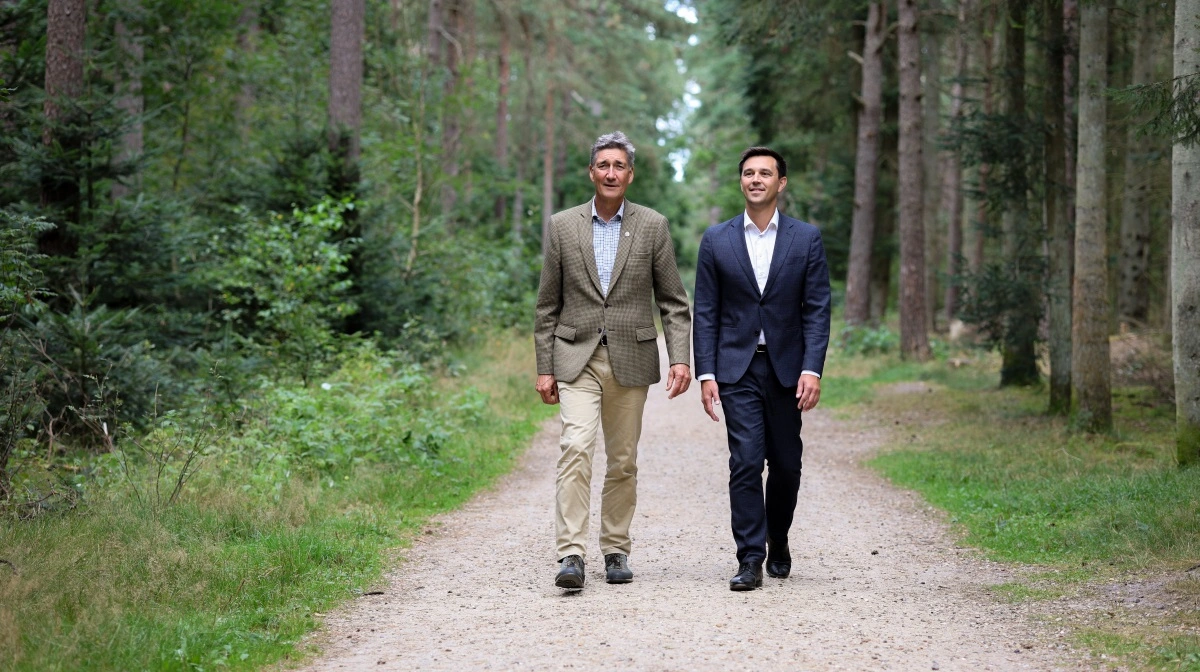 Både hos Dalgas og Lars Larsen Group ser man frem til samarbejdet om investering i baltisk skov. Fotos: Hedeselskabet/Dalgas