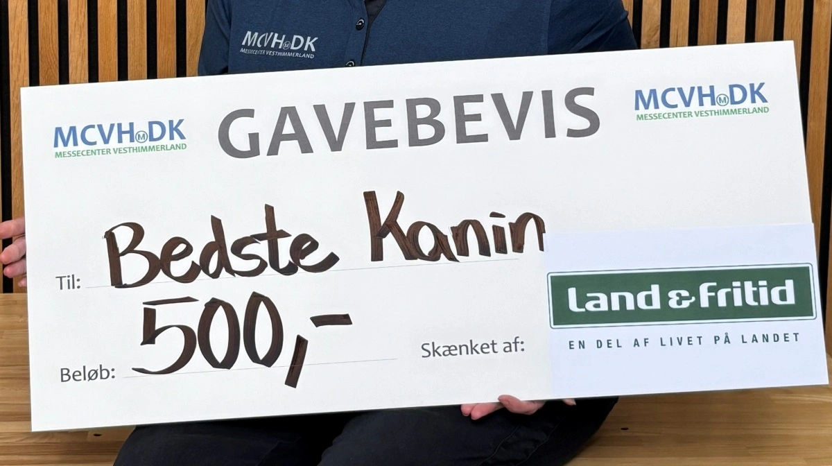 Kimbrerskuets bedste kanin præmieres med 500 kroner fra Land & Fritid.