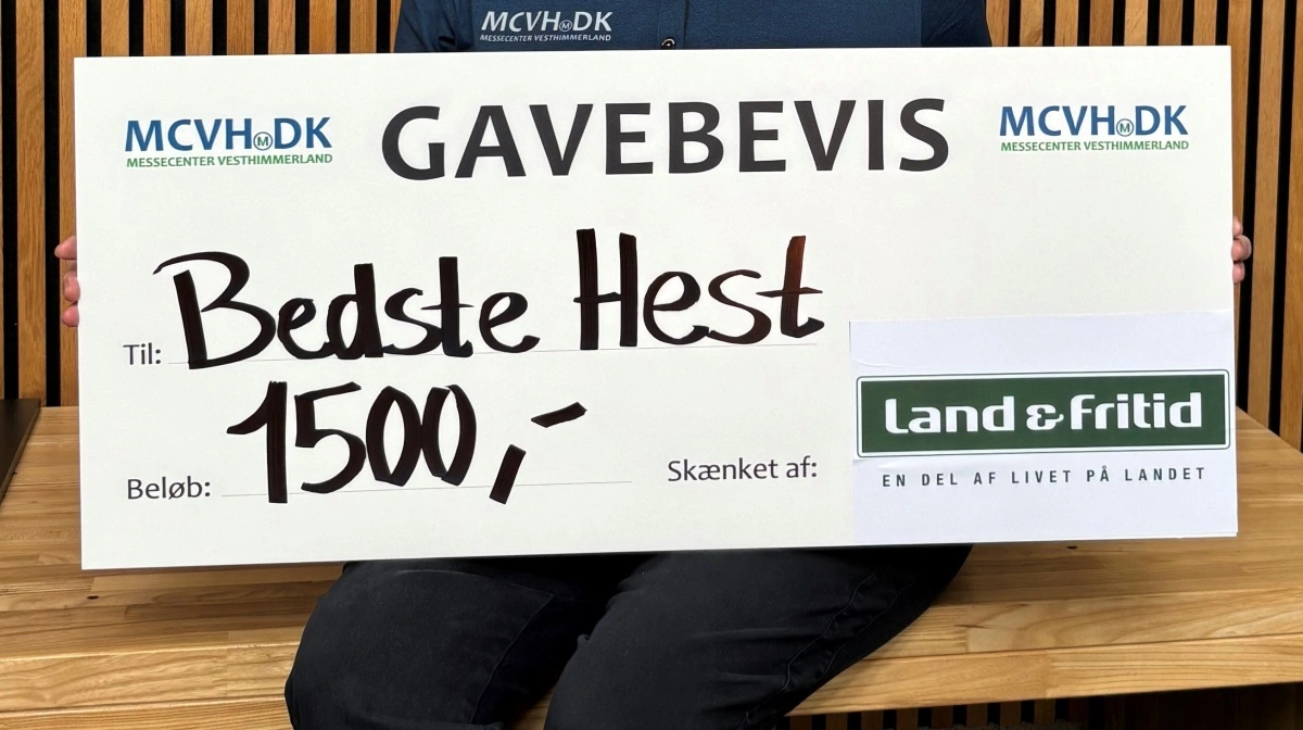 1.500 kroner tildeles bedste hest fra Land & Fritid.