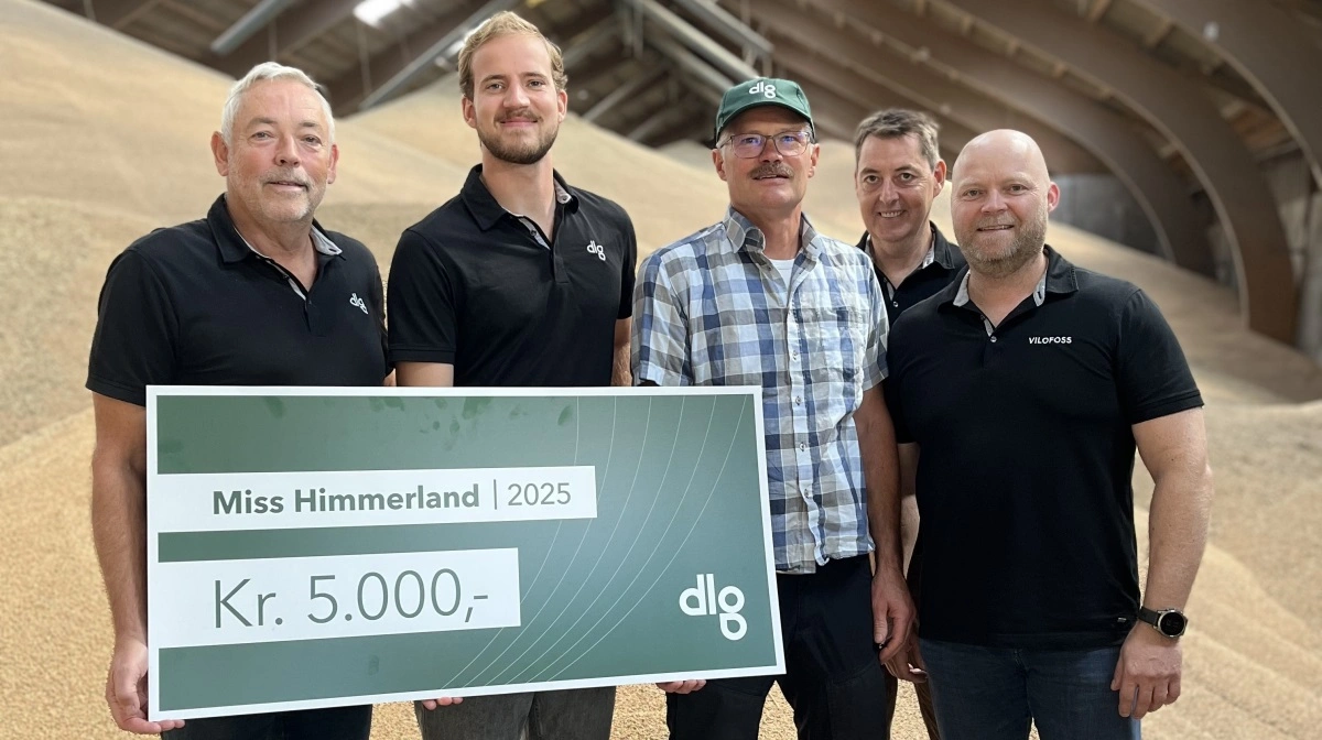 DLG sponsorere i år 5.000 kroner til Miss Himmerland - skuets bedste malkeko.