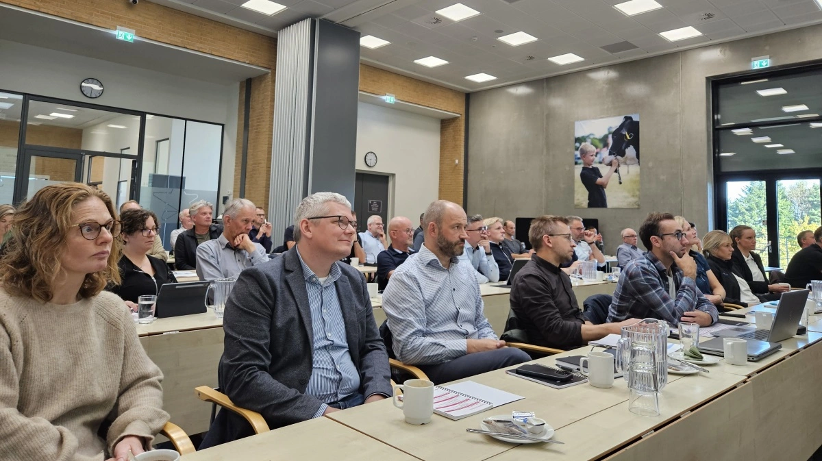 Topigs Norsvin havde onsdag samlet omkring 80 producenter, rådgivere, dyrlæger og leverandører til branchen til seminar i Vissenbjerg. Fotos: Camilla Bønløkke