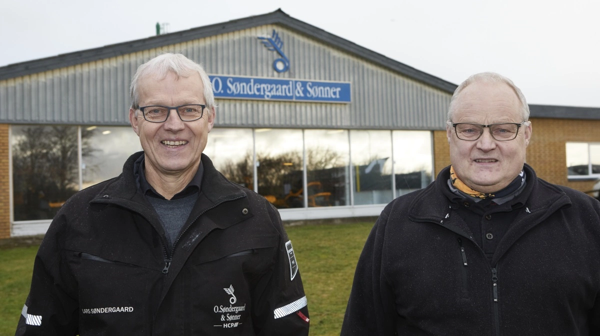 Efter over 30 år med O. Søndergaard & Sønner giver brødrene Lars (tv) og Anders Søndergaard nu stafetten videre. Arkivfoto: Erik Hansen