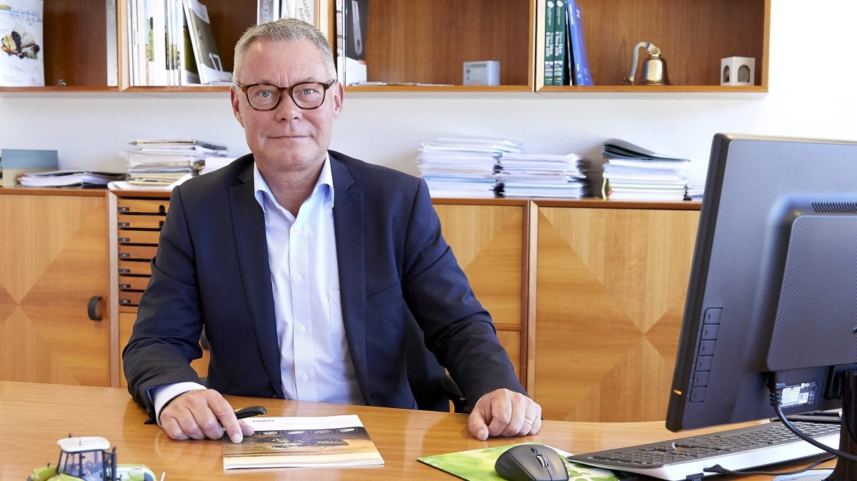 Michael Husfeldt er den nye mand ved roret i Norwegian Agro Machinery. PR-foto