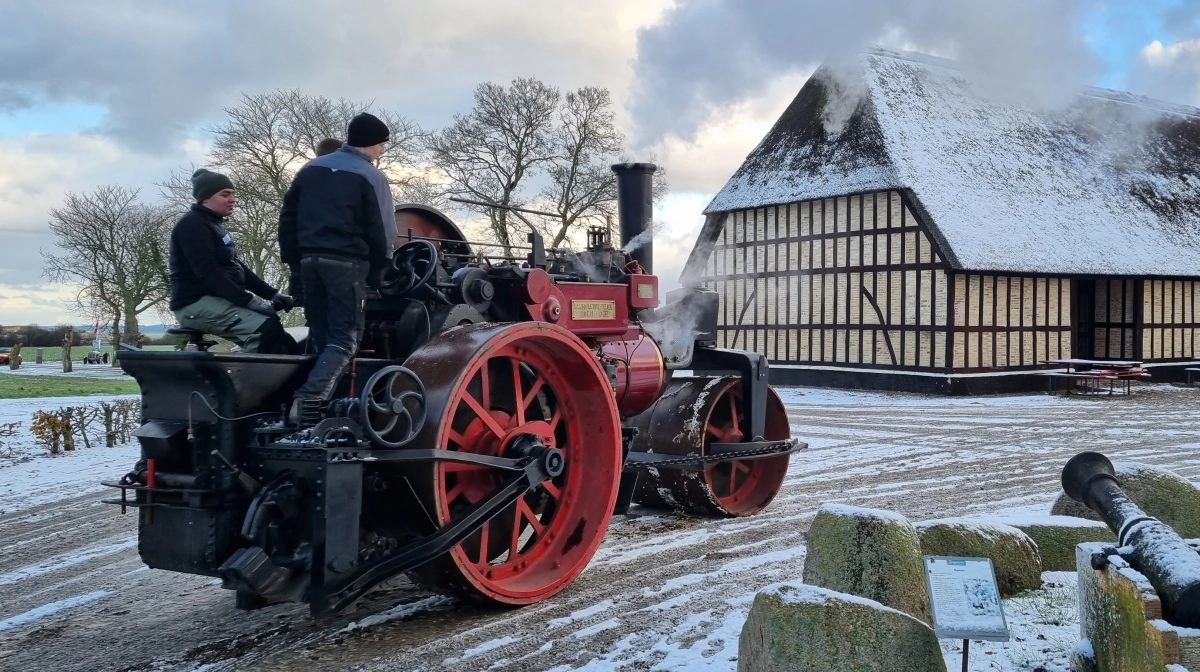 Arbejdende dampmaskiner af forskellig slags er et fast indslag, når Danmarks Ferguson Museum åbner dørene. 