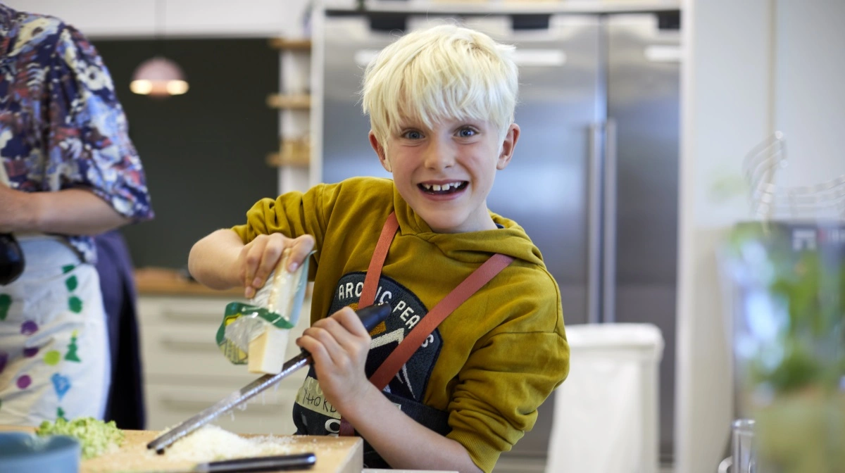 Igen i år er madspildsskolerne rundt omkring i Danmark en stor succes. Billedet her stammer fra en tidligere årgang af skolen. Arkivfoto: Arla Fonden