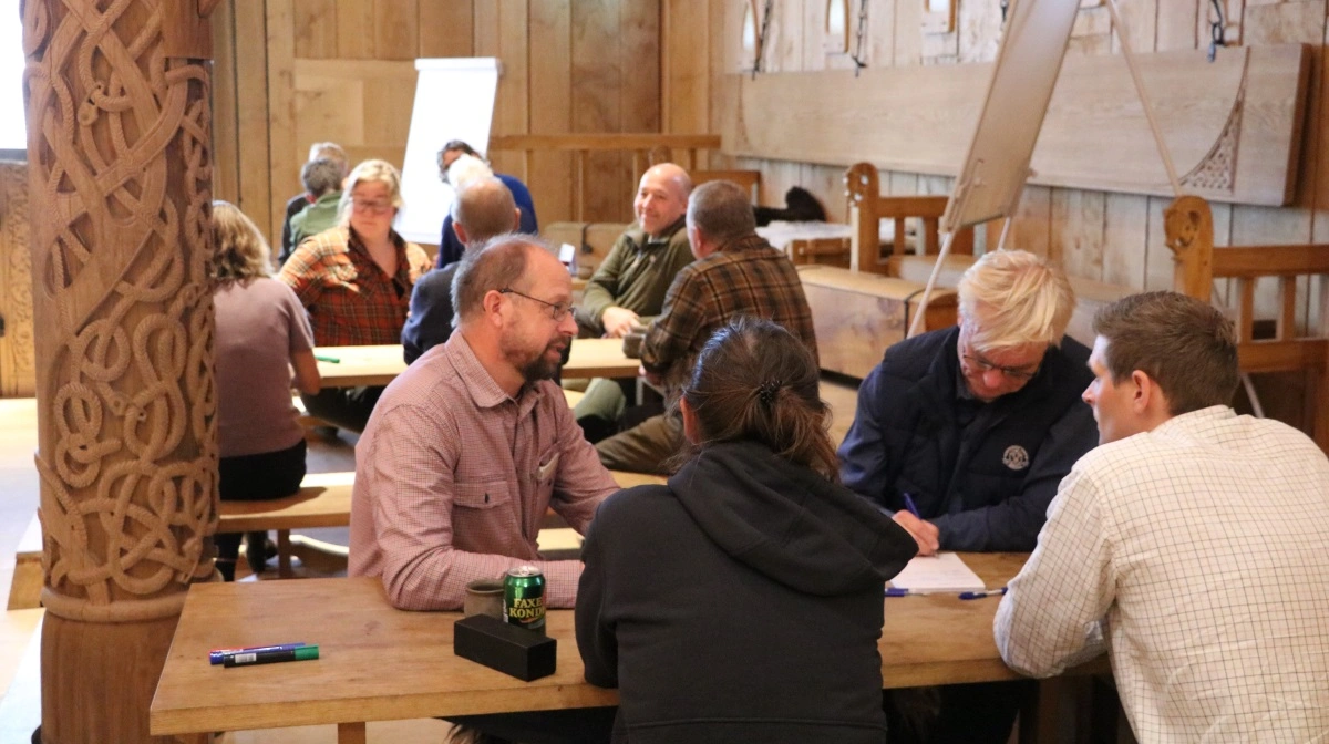Dagens sidste punkt bød på workshop om økonomi, agronomi, klima og trepart i forhold til økologisk kløvergræs til biogas.