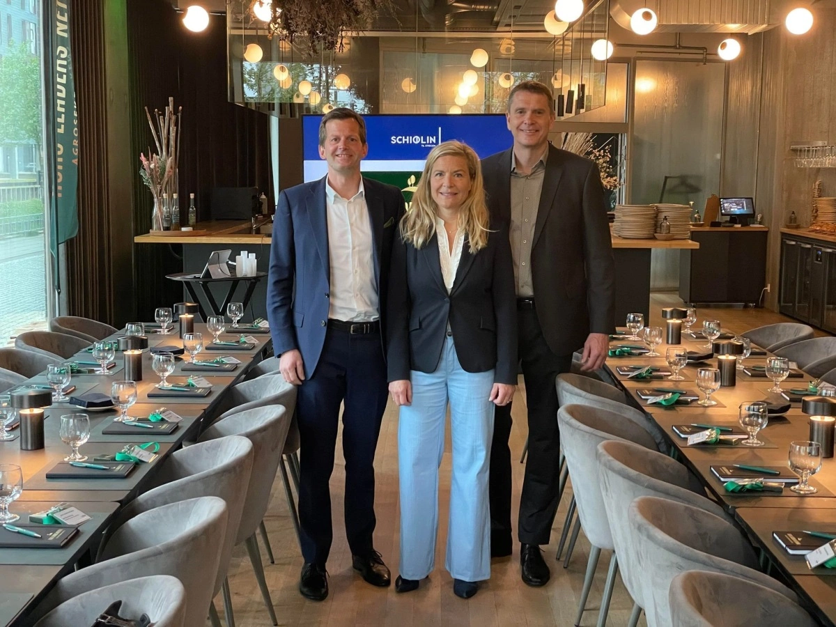 Jakob Tilma, Caroline Louise Ørskov Ganzhorn og Kurt Skovsted, stifterne af Agro Leaders Network. Foto: Agro Leaders Network