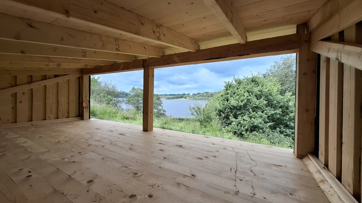 Nyt shelter ved Engelsholm Sø mellem Billund og Vejle. Fotos: Naturstyrelsen