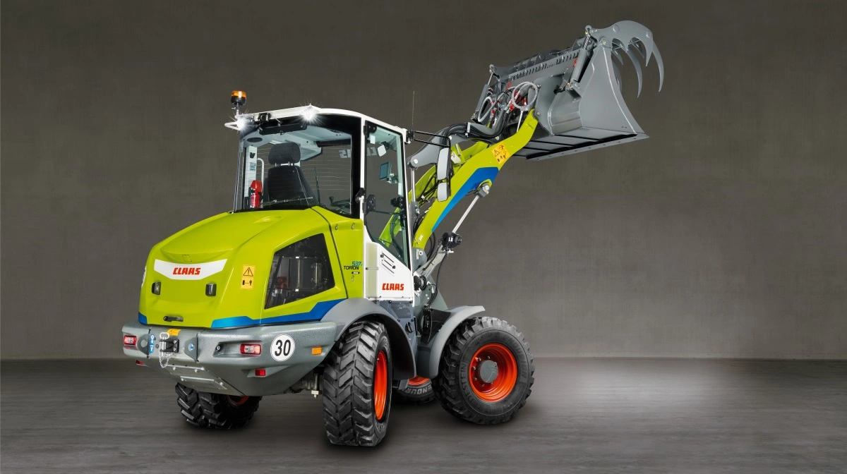 Med Torion 537e tager Claas springet ind i el-segmentet for læssere. Den batteridrevne model er udviklet til intensive staldrutiner og giver mulighed for støjsvag og emissionsfri drift - en teknologi, der kan få hurtig relevans på danske kvæg- og fjerkræbedrifter.