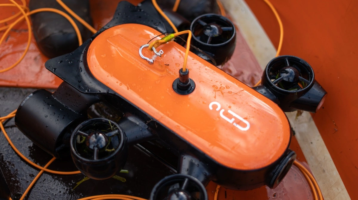 Tom Thorsens undervandsdrone har været ude i Kertinge Nor flere gange i løbet af året. 