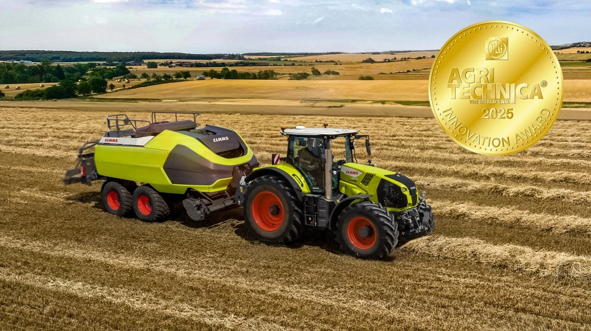 Claas Cubix er tildelt guldmedalje ved Agritechnica 2025 for sit banebrydende presserkoncept. Med AI-styret pressekontrol, ny dobbelt¬slynge-knude og revolutionerende drivlinje sætter Cubix nye standarder for kapacitet, præcision og bæredygtighed i storballepressere. Pressefoto