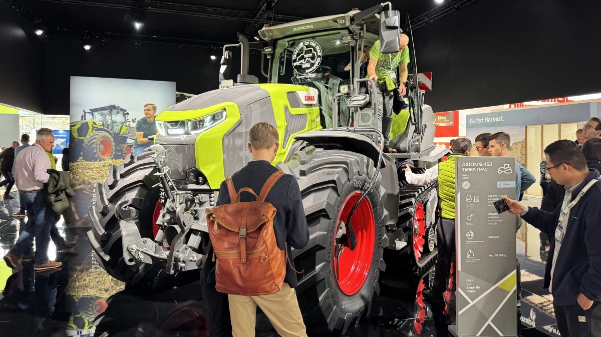 Claas Axion 9.450 Terra Trac blev vinder i HighPower-kategorien i Tractor of The Year 2026. Foto: Kasper Stougård 