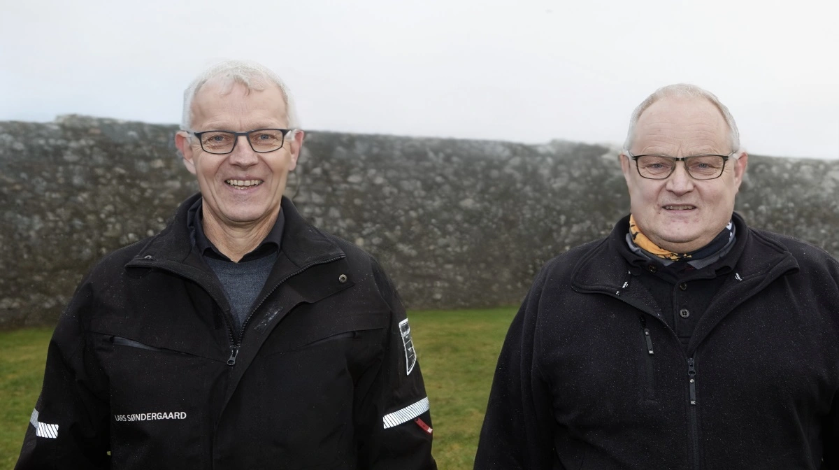 Lars (tv) og Anders Søndergaard er efter afhændelsen af deres nordfynske maskinforretning nu tiltrådt hos Glamsbjerg Maskincenter. Arkivfoto: Erik Hansen
 