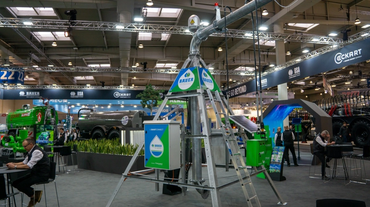 Bauer Group har flere nyheder med på Agritechnica, og en af dem er et ecopivot-anlæg. Fotos: Søren Nørgaard