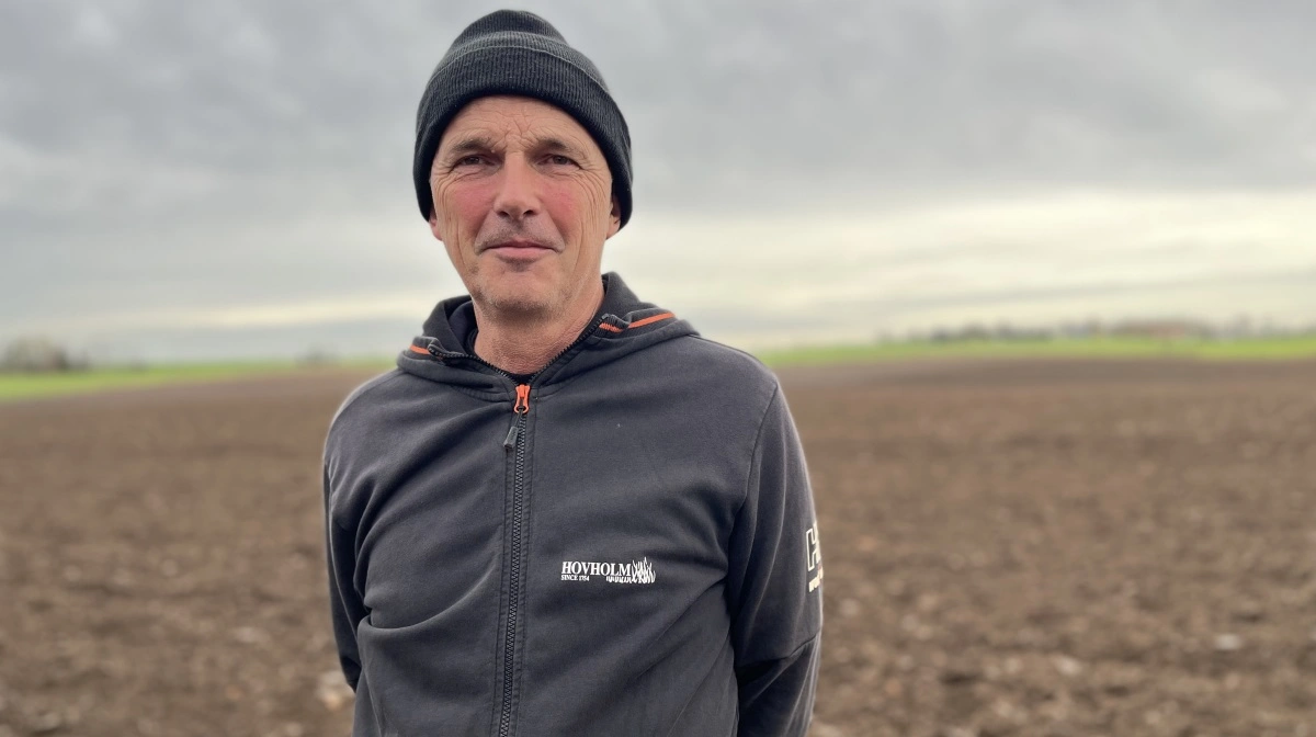 - Jeg har det i bund og grund fint med EU-støtten. For hvis vi ikke fik den, havde vi underskud, fortæller Lars Thygesen, indehaveren af Hovholm lidt udenfor Smørum. Fotos: Christian Ingemann