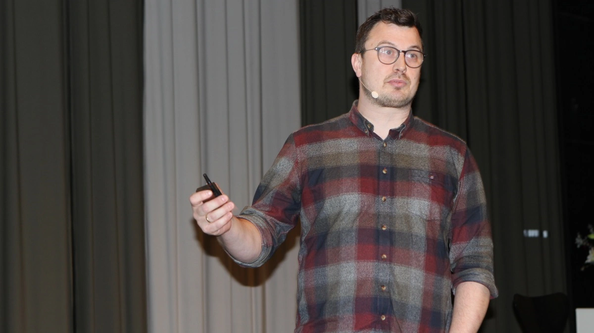 Landbrug & Fødevarer Kvægs nyvalgte formand Jesper Arnth Stampe giver sit bud på en bæredygtig fremtid for dansk kvægbrug ved Fynsk Kvægs årsmøde den 9. december. Arkivfoto