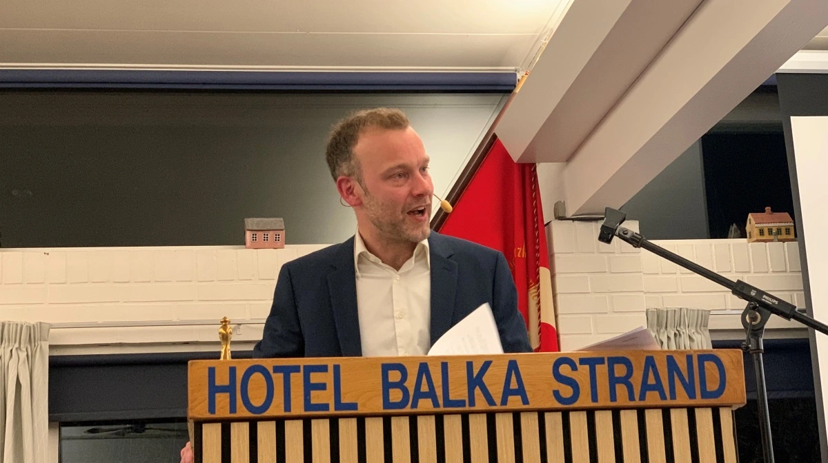 Han er vant til at holde taler, Frederik Tolstrup. Men når han de næste fire år gør det, er det som borgmester på Bornholm. Arkivfoto: Jesper Hallgren