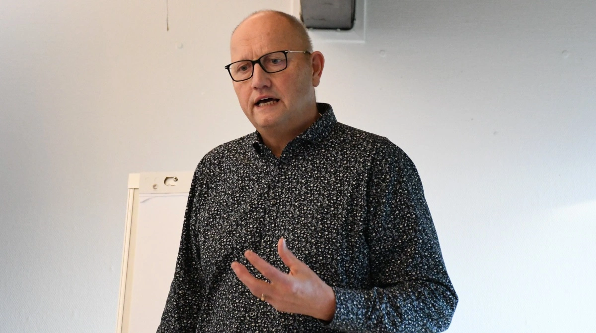 Henrik Terp fra Lallemand Nordic bød velkommen på virksomhedens nyligt afholdte Grisefagdag på Herning Kulturhotel.